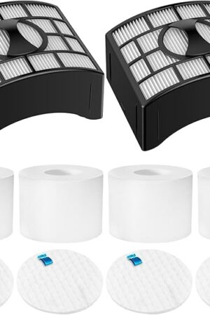 Colorfullife UV700 Vacuum Filter Replacement Kit for Shark DuoClean Speed Lift-away NV770, NV771, UV700, Repalce Part XFF600, XHF600