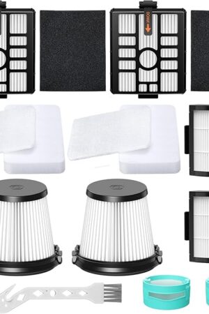Vacuum Filters for Shark IW3511, IW3120, Filter Replacement for Shark Detect Clean and Detect Pro Series Vacuums IW3111, IW3615,W1111, Vacuum Replacement Accessories 11pcs