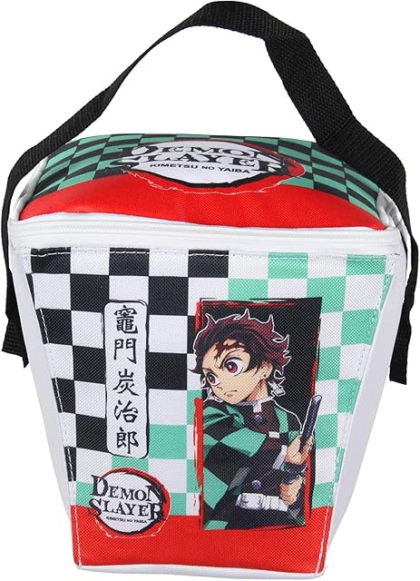 Demon Slayer Tanjiro Kamado Insulated Take Out Lunch Box Bag Tote For Men Women