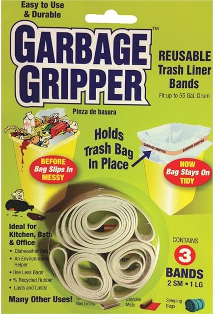 3pk Garbage Gripper Band