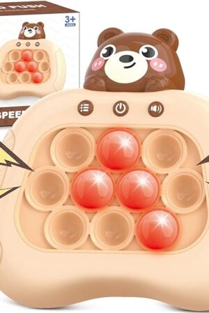 The Quick Push Game Fidget Toys for Kids Adults, Handheld Speed Pushing Game Machine, Push Bubble Stress Toy, A Fun Multiplayer Game for Family, Birthday Gifts for 3-12 Years Old Kids Girls Boys