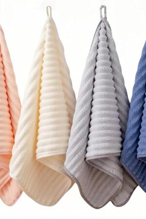 4PCS Microfiber Hand Towels for Bathroom Quick Dry Small Towel Set Bathroom Kitchen 14 x29.6inch