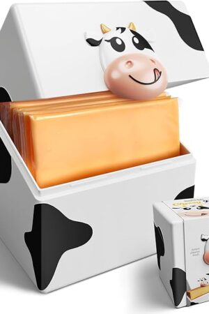 Cheesy Pod – Sliced Cheese Container for Fridge - Airtight, BPA-Free Plastic Storage for Deli Cheese Slices – Stackable, Dishwasher-Safe, and Odor-Free – Keeps Cheese Fresh Longer