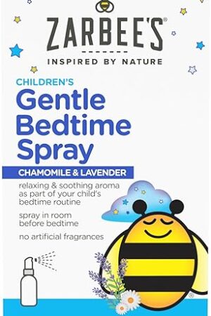 Zarbee's Gentle Bedtime Kids Sleep Spray, Chamomile & Lavender Room Spray Helps Create a Calming Atmosphere to Prepare for Sleep, 2oz