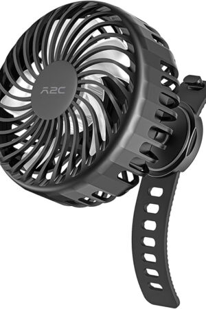 A2C Rechargeable Fan Portable Fan Fits 0.5-1.5" Handlebars