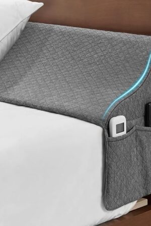EUHAMS Queen Size Bed Wedge Pillow for Headboard Bed Gap Filller/Mattress Gap Filler (0-7") - Wedge Pillow Headboard Triangle Foam Pillows Wedges Between Headboards Mattress (Grey,60"x10"x6")