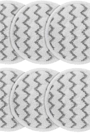3897A Steam Mop Pads for Bissell SpinWave SmartSteam Scrubbing Steam Mop - Replacement Rotating Mop Head Fit 3897A 3712 3712W, Model No 1641112 (6Pack）