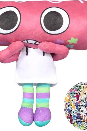 Dandy's World Plush 11" Cosmo Plush Stuffed Figure Pillow for Video Game Fans Room Decor with a Sticker Set
