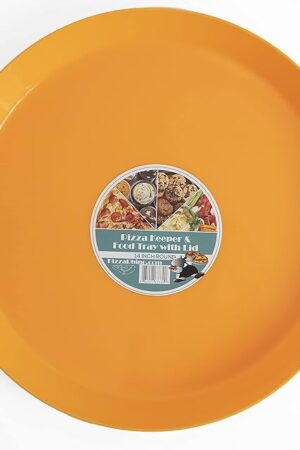 14 inch Round Pizza Keeper (Orange)