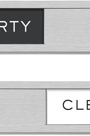 Dishwasher Magnet Clean Dirty Sign, Strong Magnet Non-Scratch Clean Dirty Magnet for Dishwasher, Easy to Read & Slide