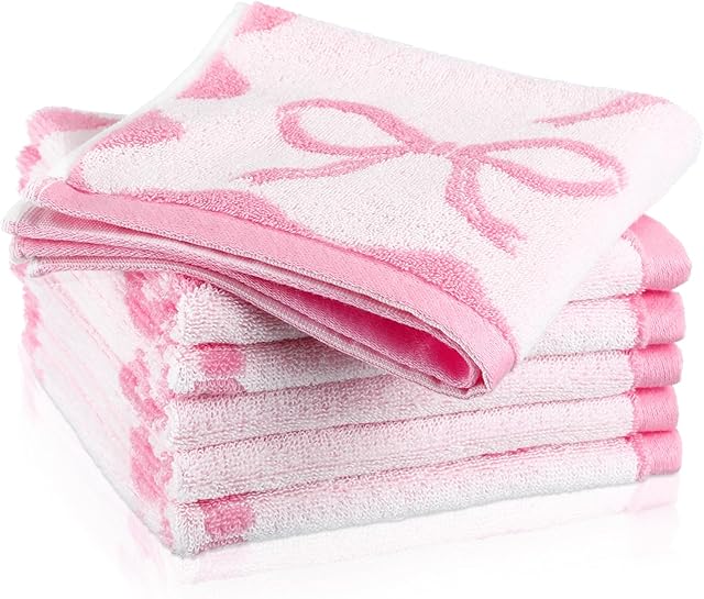 Coume 6 Pcs Washcloths 100% Cotton 13" x 13"