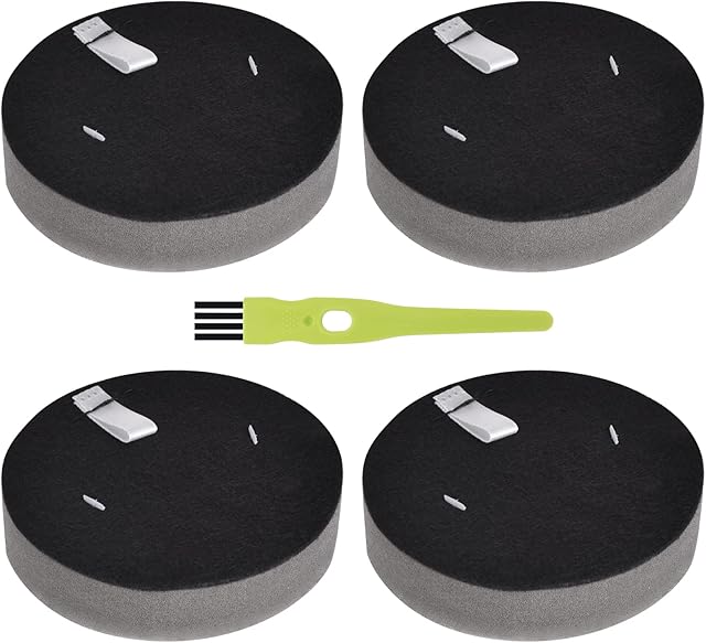 3070 Filter Replacement for Bissell Cleanview Pet Slim 3080 2831 3339 2903 2921 Pet Hair 2897 4 Pack Filter for Bissell PowerEdge 2900A 2900 3274 Vacuum Compare to Part # 1623102