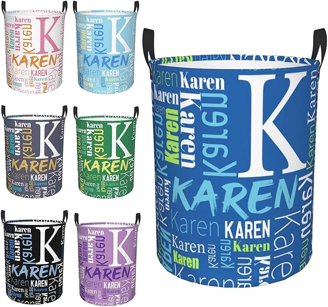 Custom Name Laundry Basket, Personalized Collapsible Laundry Hamper with Name for Bathroom Bedrooms, Customized Dirty Clothes Hamper Storage Basket Gifts for Kids Boys Girls Baby Men Women
