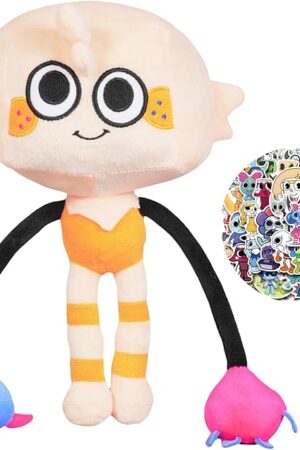 Dandy's World Plush 11" Goob Plush Stuffed Figure Pillow for Video Game Fans Room Decor with a Sticker Set