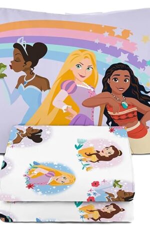 Disney Princess Super Soft Twin Sheet Bedding Set for Kids