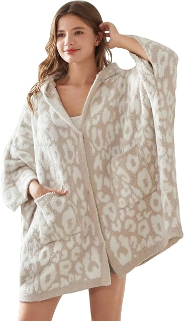 WDCOZY Wearable Blanket Hoodie Poncho Throw Comfy Soft Warm Cape Shawl Cozy Cloak Wrap Hooded with Sleeves For Women Adults