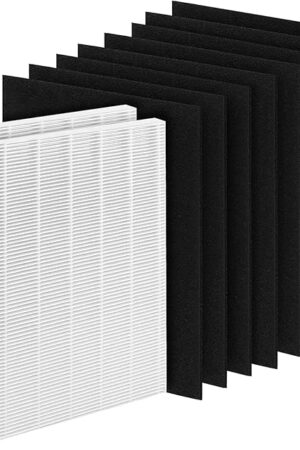 D360 True Replacement Filter D3 Compatible with Winix D360 Includes 2 H13 True Filters and 8 Activated Carbon Pre-filters, Part # 1712-0101-02 (10Pack)