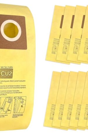 12 Pack AH10243 Vacuum Bags for Hoover Commercial Hushtone CU2 Upright Cleaners CH54013 CH54015 CH54113 CH54115#Part AH10243