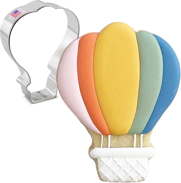 Ann Clark Cookie Cutters Hot Air Balloon Cookie Cutter, 4.25" Made in USA