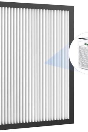 Air Purifier Replacement Filter, 8 in 1 HEPA Filter F1 Air Purifier, Air Cleaner Filter, 1 Pack, White
