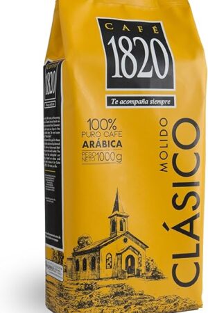 Café 1820 Classic, Premium Costa Rican Ground Coffee, 100% Arabica, Dark Roast, High Altitude Blend with Aroma & Fruity Notes, 32 oz
