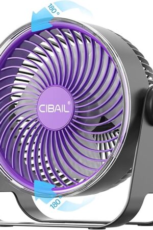 CIBAIL Desk Fan Table Fan 7-Inch Brushless Motor