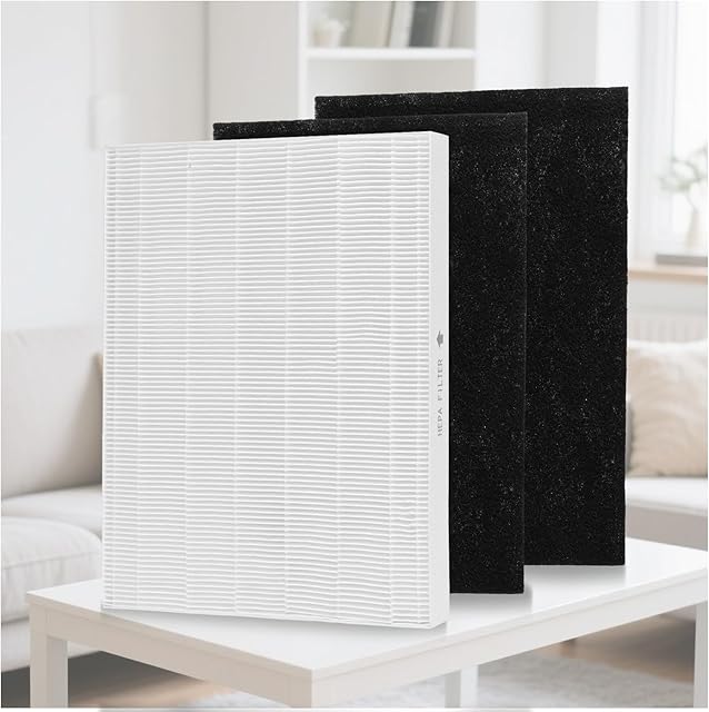 AP-1512HH Filter Replacement Compatible with Coway AP1512 Air Purifier& Airmega 200M Air Purifier, Replacement Filter, 1 True Air Filter and 2 Carbon Pre-Filters