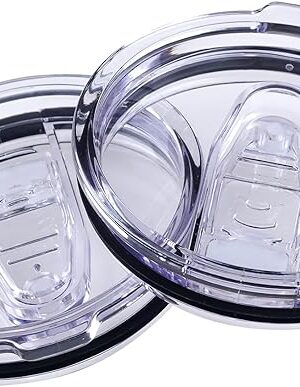 2 Replacement Lids for 20oz Stainless Steel Tumbler Lids-Replaces Only Covers With a Top Diameter of 3.4 inches（Bottom Diameter of 3.23 inches）