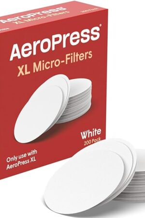 AeroPress XL Replacement Filter Pack - Micro-filters For AeroPress XL Coffee And Espresso-Style Coffee Maker, (200 count)