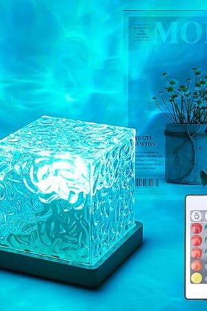 Aurora Glow Lamp 16 Color Changing Crystal Table Lamp Transparent