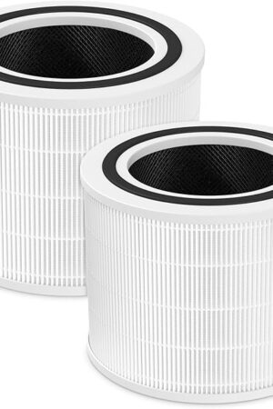 Core 200S Replacement Filter for LEVOIT Core 200S Smart WiFi Air PuriFier, 3-in-1 HEPA Filtration High-Efficiency Activated Carbon Pre-Filter, Core 200S-RF, 2 Pack