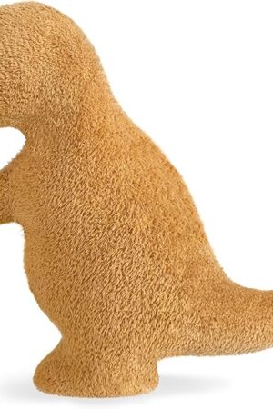 Dino Nugget Pillow for Birthday Gifts, Chicken Dinosaur Nuggets Plush Pillow Funny Gifts for Boys Girls, Funny Stuffed Animal Dino Pillow Cute Dinosaur Plush for Kids and Teens(Small, Tyran Rex)
