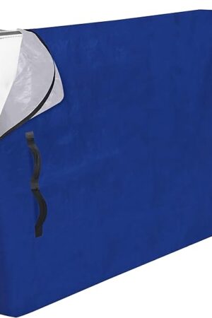 Cosy Family Mattress Bags for Moving with 8 Handles - 170GSM Extra-Thick Mattress Bag for Moving Supplies - Reusable Mattress Cover Protector Storage with Zipper - Queen Size - Blue