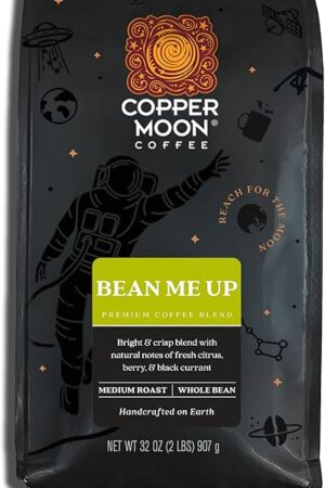 Copper Moon Light Roast Whole Bean Coffee, Bean me Up, 2 Lb