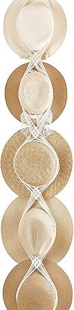 Dahey Macrame Hat Hangers Hat Rack for Wall Cowboy Hat Organizer Hanging Display Hand Weaving Bobo Hat Holder Westen Decor for Wide Brim Hats Bowler Fedora Hats, 5 Hats Style