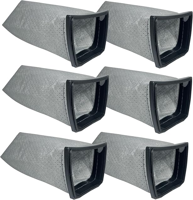 6 Pack CH3000 Cloth Filter Bags Replacement for Hoover Porta Power Swingette S1015 S1029 CH30000 Commercial Canister Vacuum Cleaner Replace Part 43662023