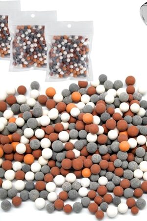 3 Packs Replacement Shower Filter Beads Four Color Replace Mineral Bead Stone Ball Handheld Showerhead Replacement Stones Replacement Anion Mineral Shower Head Bead for Filtered Shower Head