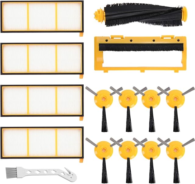 Colorfullife Replacement Parts for Shark Ion Robot RV700, RV720, RV750, RV750C, RV755, NOT Fit RV700N, RV750N, Replacement Part RVFFK700 and RVSBK700
