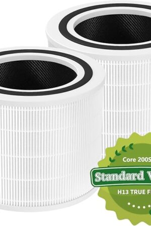 Core 200S Replacement Filter for LEVOIT Air Purifier, 3-Stage Filters Replacement Activated Carbon Ture HEPA Air Purifier Filter Core 200S-P Fit for LEVOIT 200S, 2 Pack Core 200S-RF