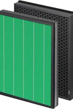400/400S Replacement Filter Compatible with Coway AIRMEGA Max2 400 400S 400(G) 400S(G) Air Purifier, Max2 Green True HEPA and Active Carbon Filter Set, AP-2015-FP, 1 Set