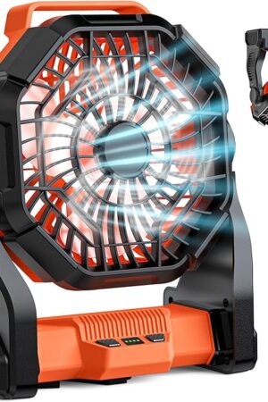 Camping Fan 10-Inch Battery Operated Fan Table Fan