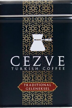 Cezve Turkish Coffee, 100% Arabica, Traditional/Geleneksel Flavor, Ground Coffee, 3.5oz (100g)