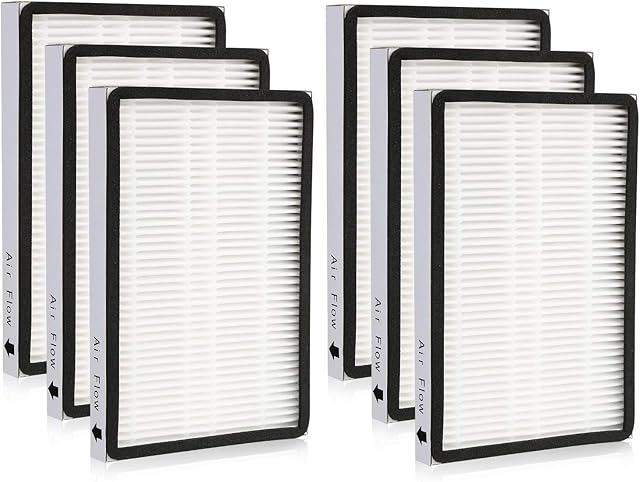 6-Pack 86889 HEPA Filters for Sears Kenmore EF-1 Vacuums & Panasonic Uprights Vacuums