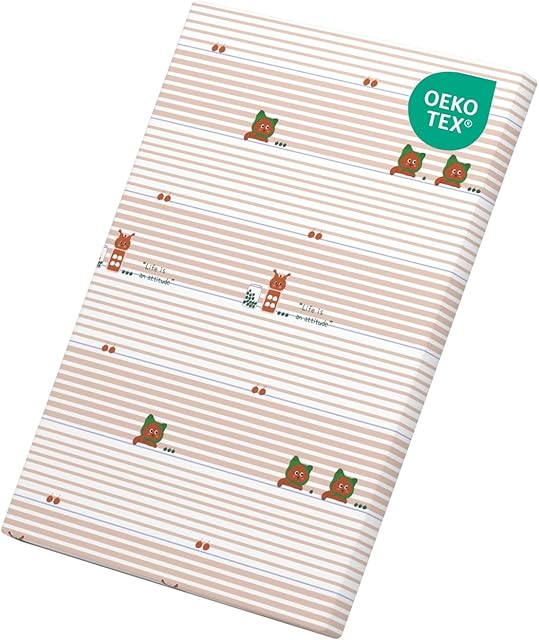 Pack and Play Mattress 38" x 26", Portable Playard Mattress, Soft Firm Premium Foam Pack N Play Mattresses, Odorless Breathable Comfort Baby Foam Playpen Mattresses (Attitude Bear)