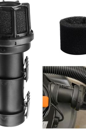 WS25025A VT2525 Diffuser Shop Vacuum Part for Most Vacs with a Standard 2-1/2" Exhaust Port - Black