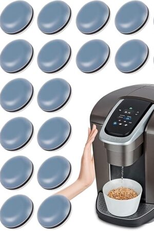 Appliance Sliders for Kitchen 24 PCS Self-adhesive Small Kitchen Finds Appliance Slider Hacks Easy to MovIing & Space Saving Must Have Home Gadgets Mixer Accessories for Countertop
