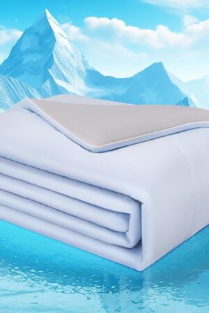 Cooling Comforter Queen Size Light Blue 90" x90"