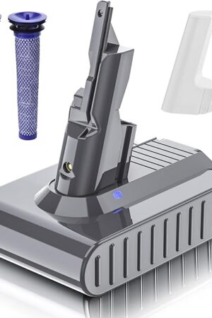 7000mAh 21.6V Replacement for Dyson V7 Battery 225403 229687 Compatible with Dyson SV11 V7 Motorhead V7 Animal V7 Trigger V7 HEPA V7 Car+Boat V7 Absolute Handheld Vacuum Cleaners with 2 Filters