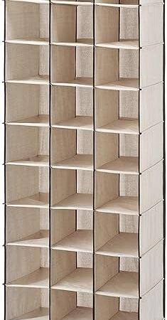Whitmor 30 Section Hanging Shoe Shelves, Tan