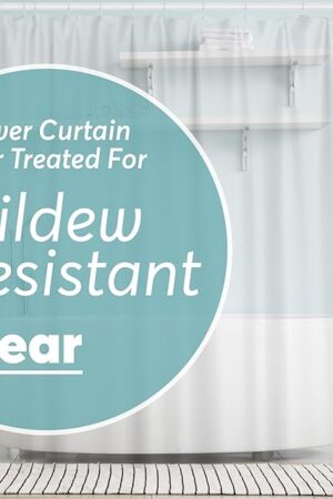 BigFoot Clear Shower Curtain Liner - 72x72 Odorless Plastic with Magnets, Washable Long Bathroom Curtain - Premium PEVA Waterproof Bath Shower Liner, Rust-Proof Bathroom Essentials